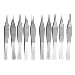 12.8cm Ophthalmic Tissue Tweezers Platform Forceps with Hook No Hook Ophthalmic Instrument Stainless Steel
