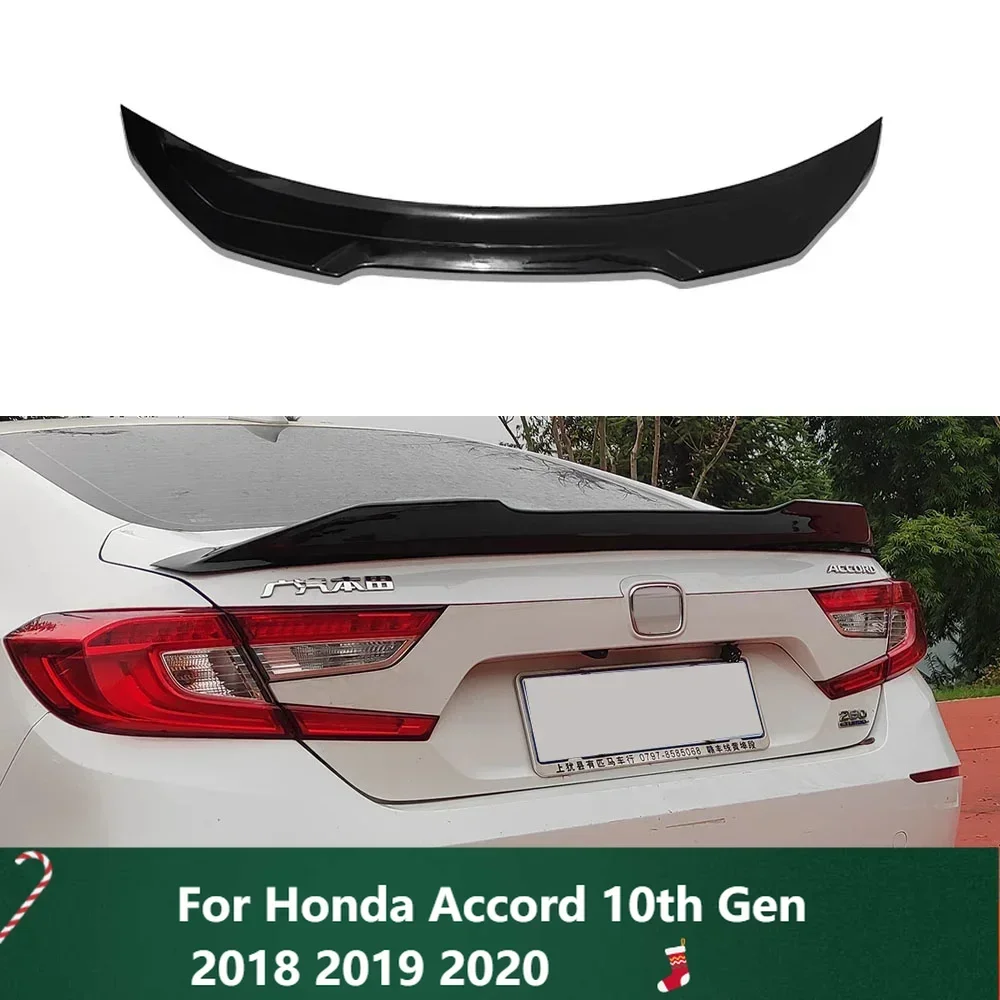 

New！Sedan 4 Door Rear Trunk Lid Car Spoiler Lip Wings Exterior Styling Tuning Accessories For Honda Accord 10th Gen 2018 2019 20