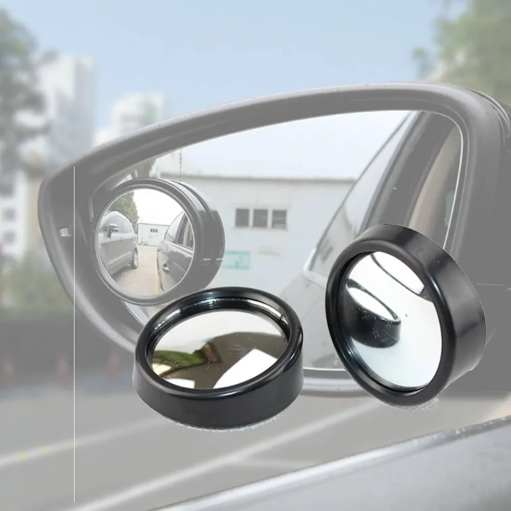 Portable Practical Useful Rearview Mirror Convex Wide Angle Replacement 2Pcs Car Adjustable Blind Spot Exterior