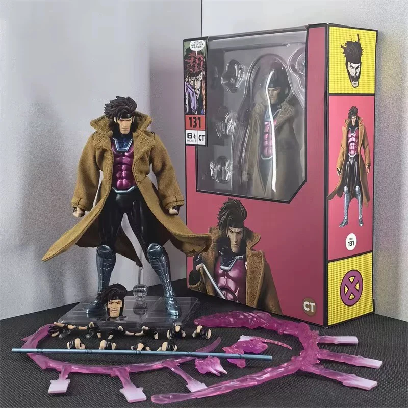 

Hot New CT Toys Gambit Mafex 131 Figure SHF X-Men Wolverine Action Figure PVC Statue Model Figurine Kids Toy Customized Gifts
