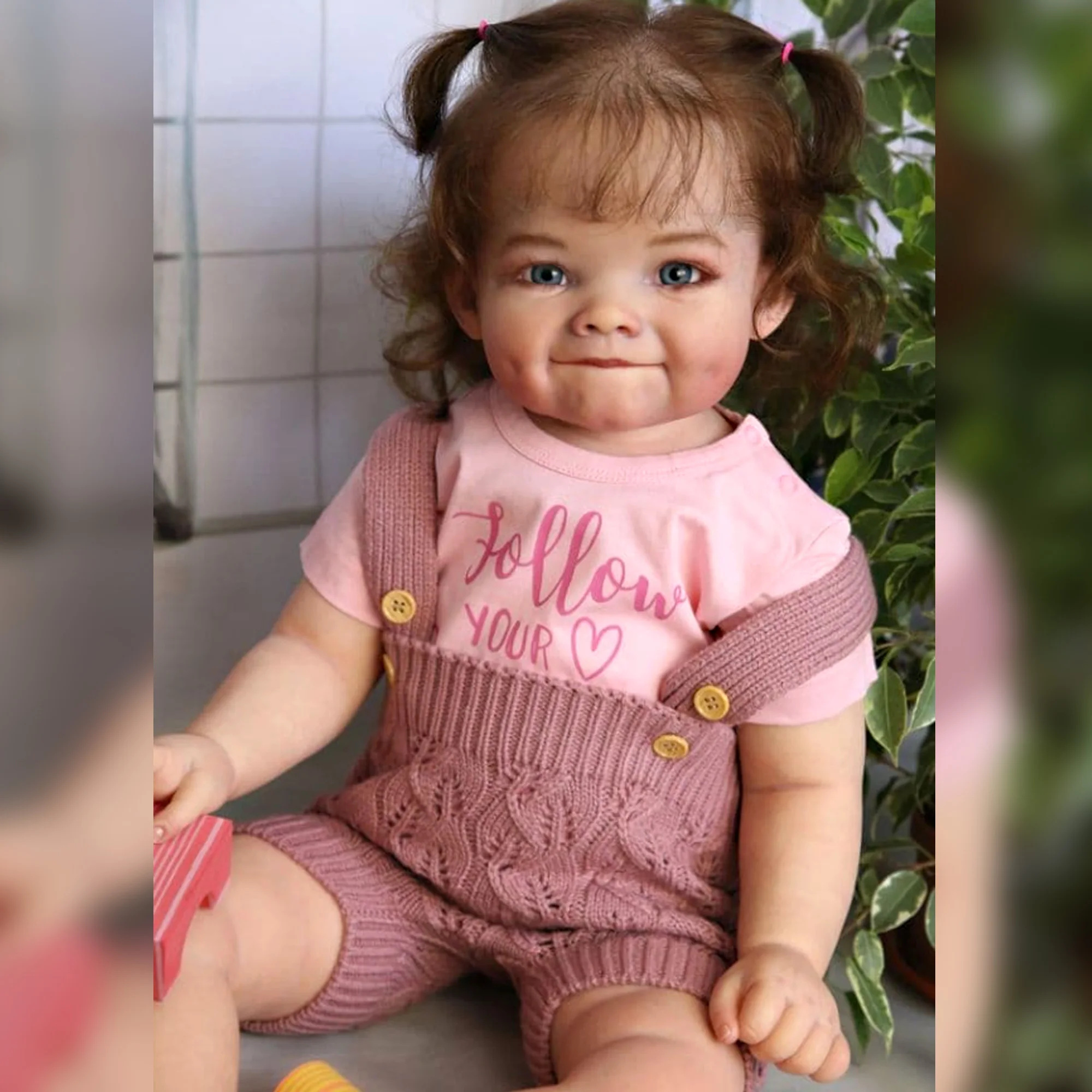 

Saskia 55 Cm Handmade Unpainted Full Body Vinyl Bebe Doll Kits Unfinished Handmade Bebe Reborn Baby Kits