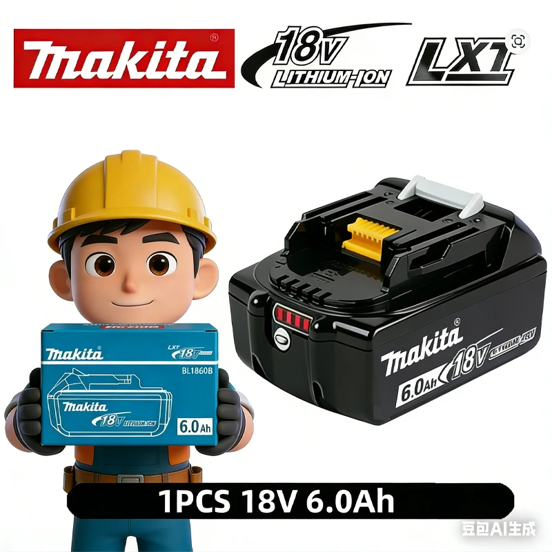 

Genuine Makita18V 9Ah 6Ah 5Ah Rechargeable Battery Makita Power Tools Li-ion Replacement 18v Battery+charger+electric dr