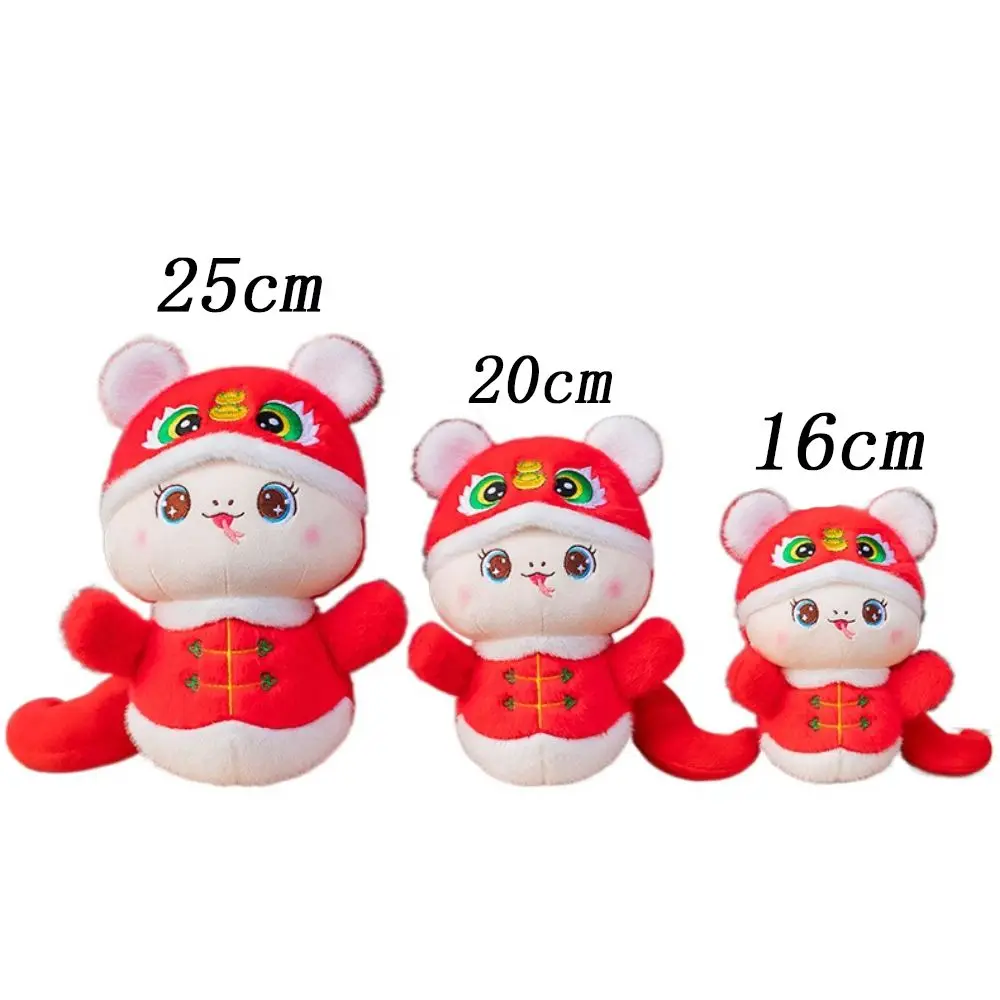 Czapka z głową tygrysa Rok Węża Bóg Bogactwa Szczęście Bogactwo Rok Węża Maskotka Miękki Chiński Styl Szczęśliwe Pluszaki Węża