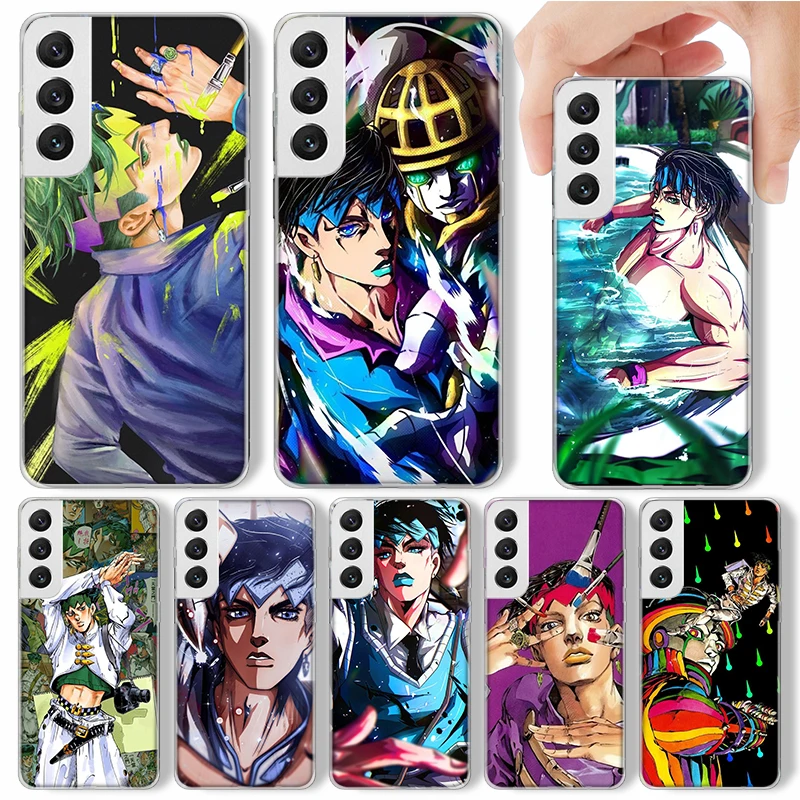 JoJo Adventure Rohan Kishibe Phone Case For Samsung Galaxy S25 S24 S23 S22 Ultra S21 S20 FE S10 Plus S10E + S25U Soft Cover Shel