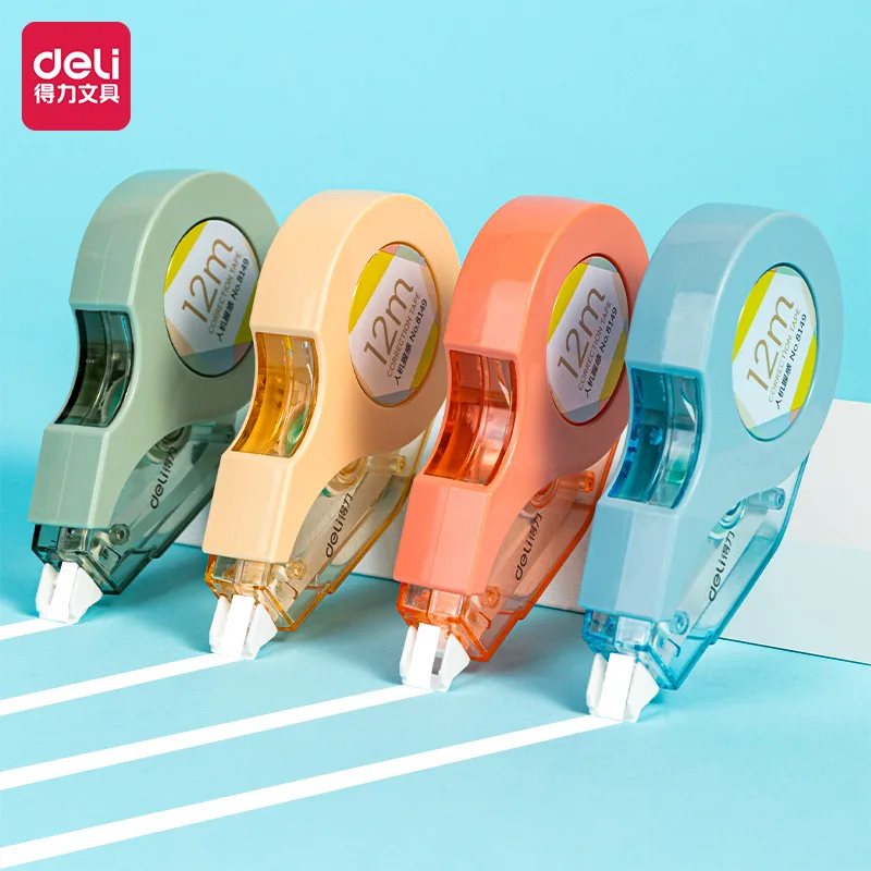 Deli Correction Belt Simple and Creative Student Correction Belt 12 Meters Error Correction Belt Drop Correction Belt Stationery