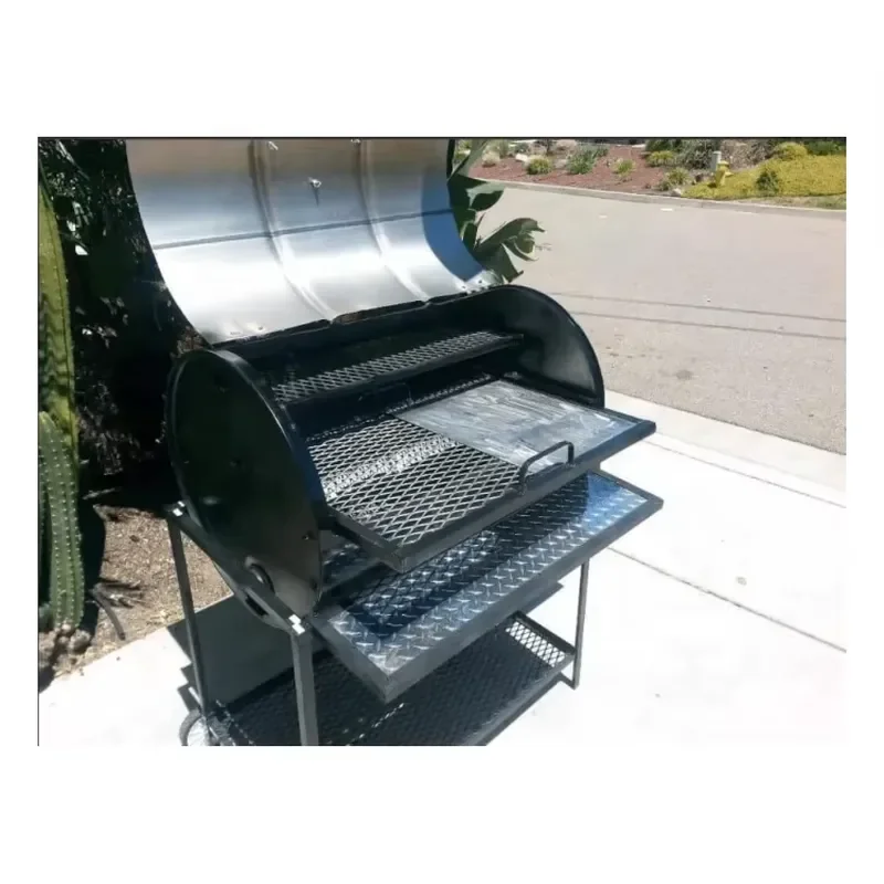 Custom Stainless Steel Charcoal BBQ Grill Portable Outdoor Camping Picnic Barbecue Grills for Garden Party Cooking Equipment