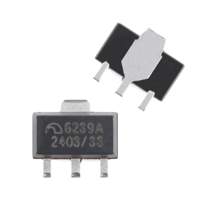Original ME6239A33PG SOT-89-3 3.3V 250mA 1.5uA Low Power Linear Regulator 100% brand new chip