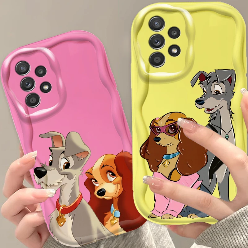 Disney Lady And The Tramp For Samsung A55 A54 A53 A52 A35 A34 A33 A32 A25 A24 A23 A22 A21S A15 A13 A14 5G Wave Oil Back