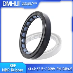 Rotary NBR Rubber Ring High Pressure Oil Seal Hydraulic Pump and Motor Parts SEF 44.45*57.15*7.95 MM Factory Low Price