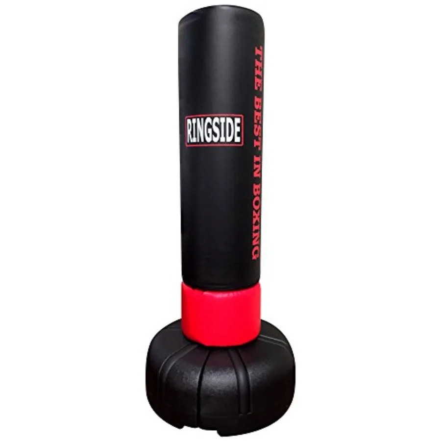 Elite Freestanding Boxing Punching Heavy Bag for home gym use durable PVC material black color stable base with sand/water fill