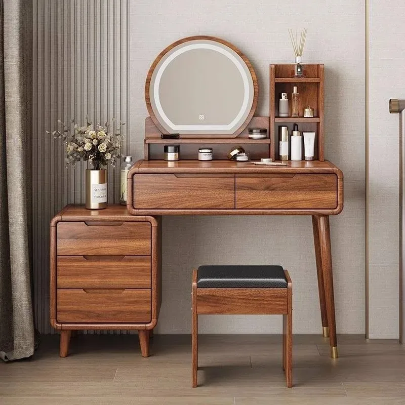 Adult Modern Organizers Vanity Desk Led Mirror Beauty Salon Luxury Vanity Desk Bedroom Makeup Penteadeira Quarto Furniture Home