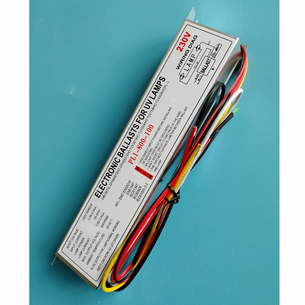 PL1-800-100 Keimtötende Elektronische ballast für 100W single-ended 4 pin Ballast Für UV Lampe, TUV36T5HO TUV55WHO GHO36T5L GPH893T5HO