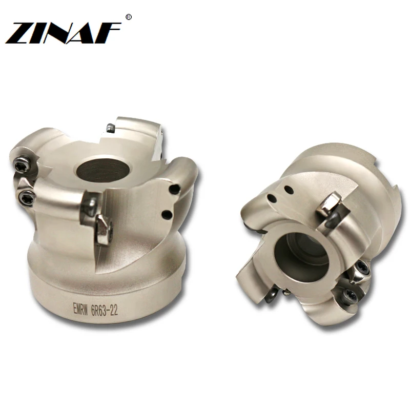 Cabeça de Fresa Emr 5r 6r 50 63 80 100 para Rpmw1003 Rp10t3 Rpmt1204 Máquina Fresadora de Ângulo Plano e Ferramentas Cnc