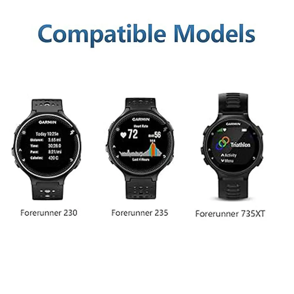 1 pçs cabo de carregamento usb clipe de dados berço carregador para garmin forerunner 235 230 735xt relógio adaptador de alimentação fio acessórios inteligentes