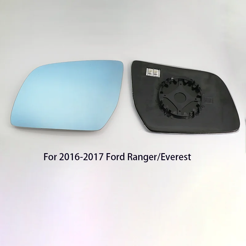 TVYVIKJ Side Rearview Mirror Blue Glass Lens For Ford Ranger Everest 2016-2017 Wide Angle View anti glare door mirror