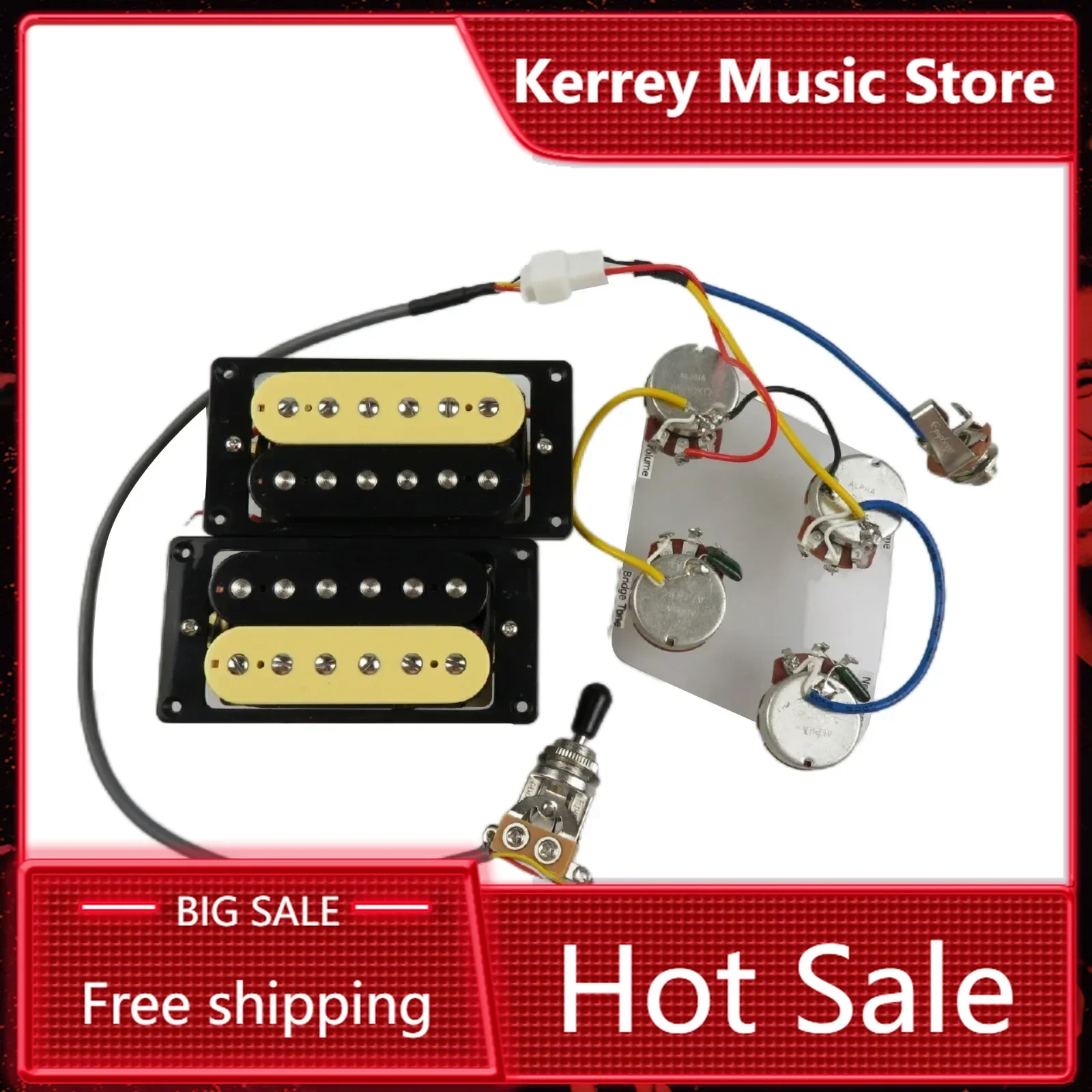 

Electric Guitar Pickups Humbucker Pickups Set Wiring Harness For Guitar Parts