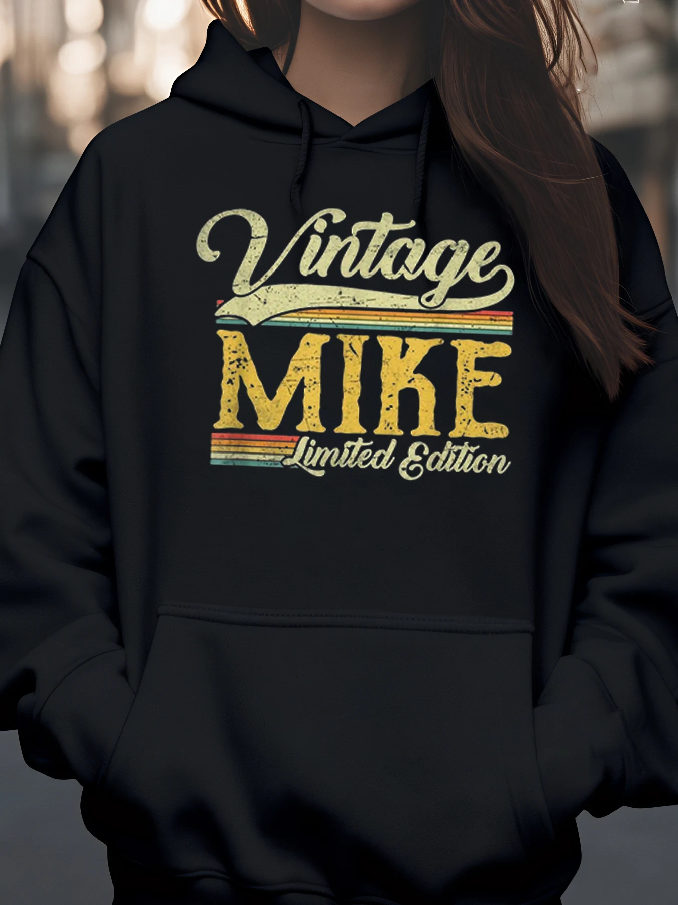 

Винтажная толстовка с принтом Mike Limited Edition для повседневной мужской и женской одежды