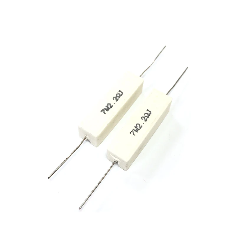5pcs 7w 5% Cement Resistor Power Resistance 2.2ohm 7w2r2 7w2ω2 7w2.2ωj