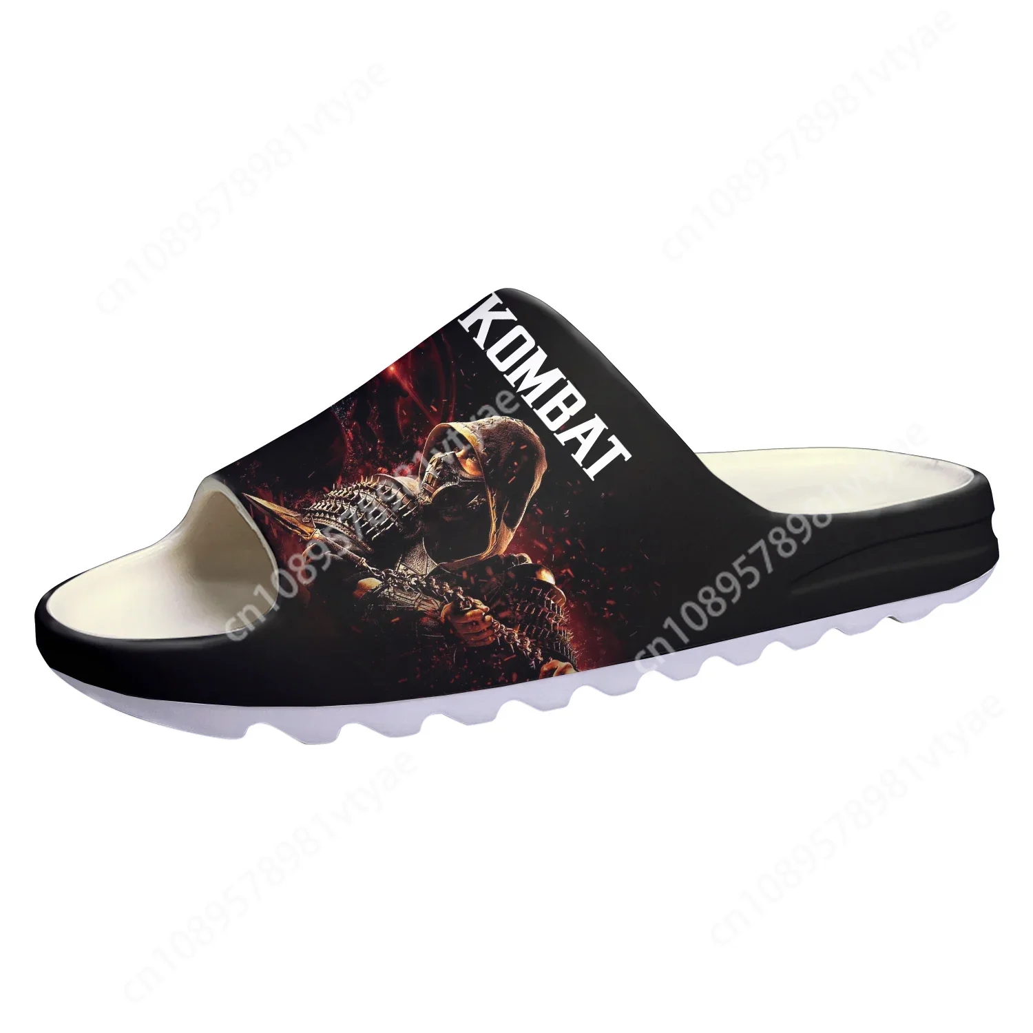 Mortal Kombat Custom Soft Sole Sllipers Cartoon Game Mens Womens Teenager Fashion Home Clogs Custom Water Shoes on Shit Sandals