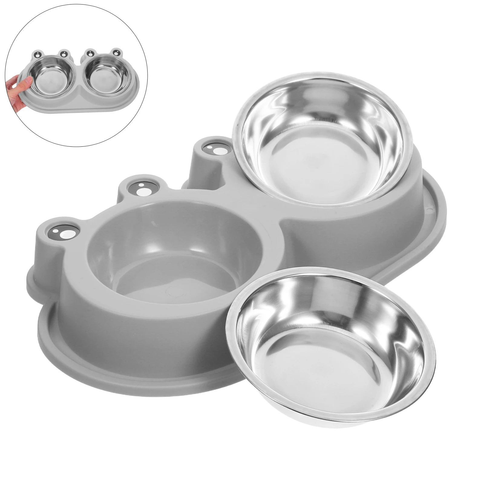 

Anti-ant Cat Bowl Double for Pets Dish Feeder Dog Water and Food Moat Bowls Eating