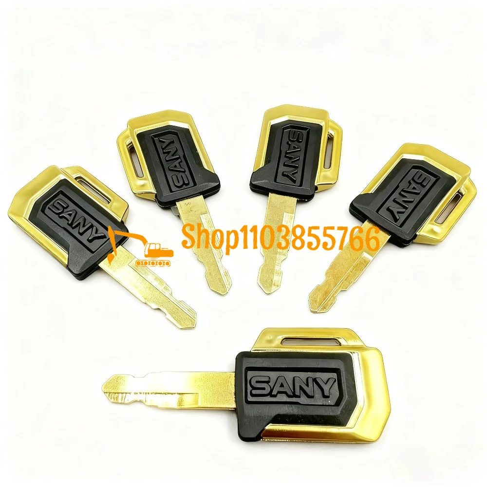10 قطع مفاتيح حفارة لـ Sany SY55 SY60 SY75 SY70 حفارة بدء الكابينة مفتاح مفتوح الباب جديد عالمي