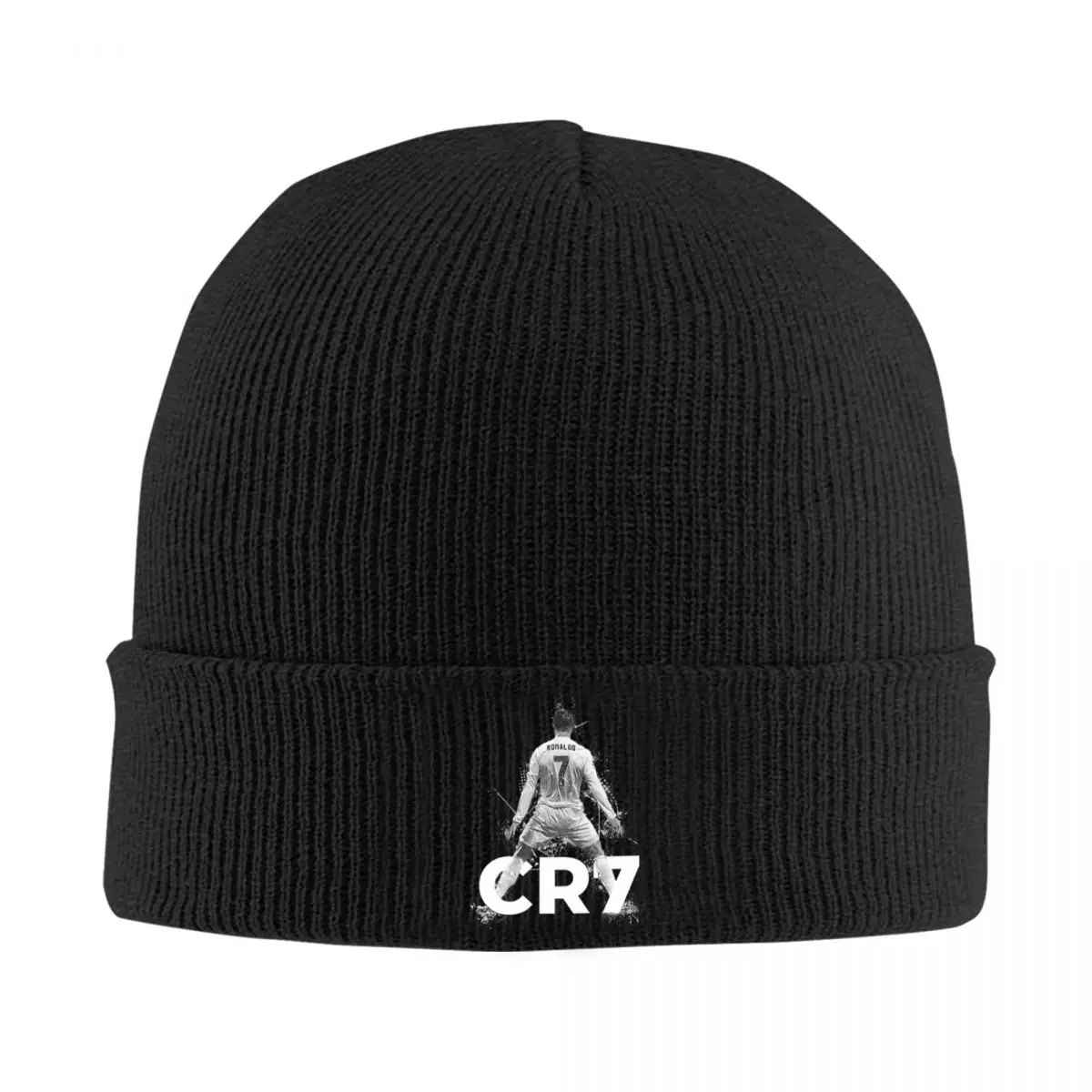 Legend Ronaldo CR7 Football Knitted Caps for Women Men Beanies Autumn Winter Hats Hip Hop Caps