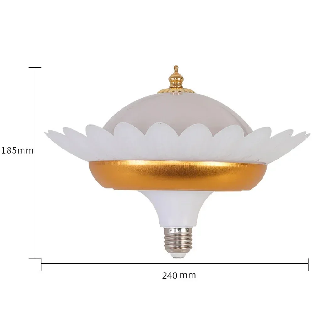 25W/50W LED Bulb E27 Base Sunflower Household Energy Saving Lamp Flying Saucer Lights Indoor Ceiling Lamp Garage Lighting