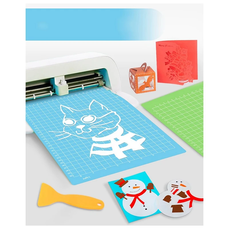 6PCS Cutting Mat 8.5X12in For-Cricut Joy Xtra 6 Pack Reusable Sticky (Light, Standard, Strong) Grip Cricket Cut Mats