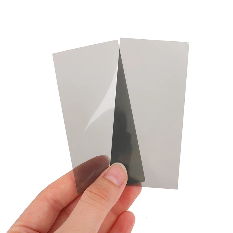New 2Pcs 87*41mm LCD Linear  Filter Glossy Polarizer Film Sheets Polarizing For LCD&Artwork Dashboard Display Film