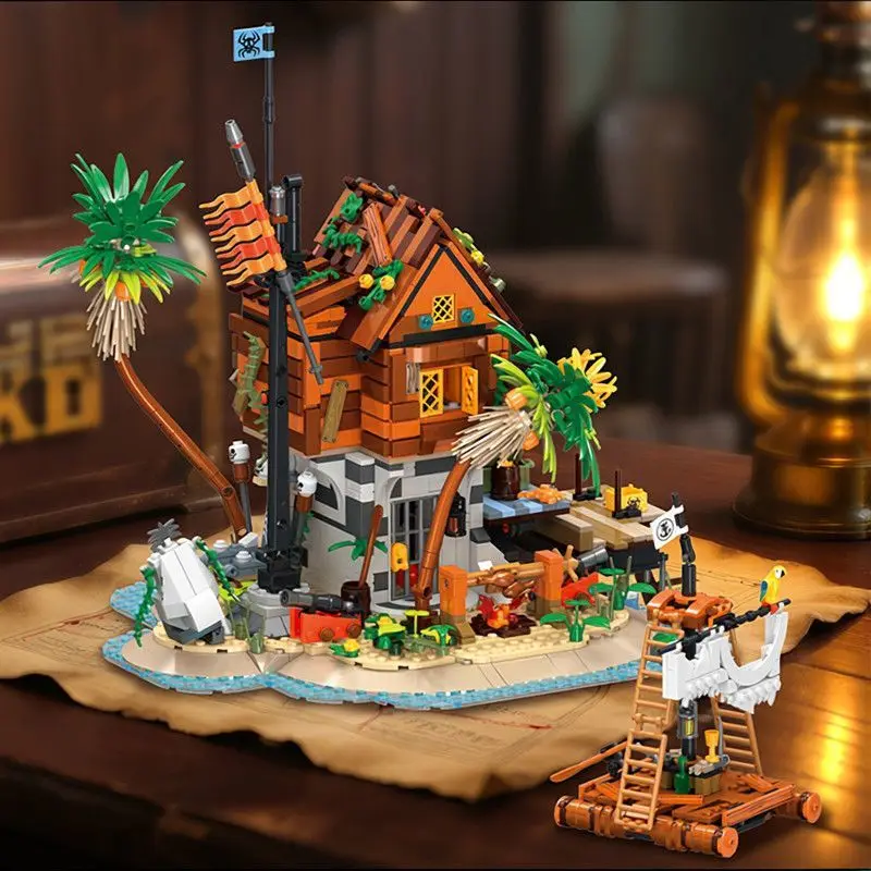 

59163 Rock Bay Street View Series Type Creative Bricks Decoraiton Toys For Children Adult Gifts static Boy's Gift