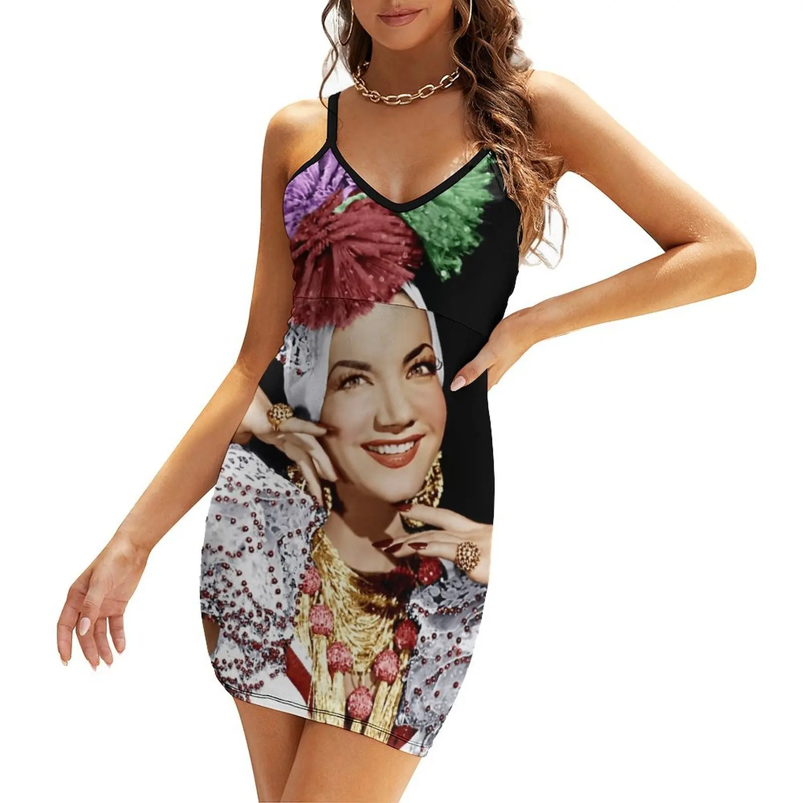 

Carmen Miranda Sling Dress summer dress woman 2025 dresses for official occasions cute dress summer korean women