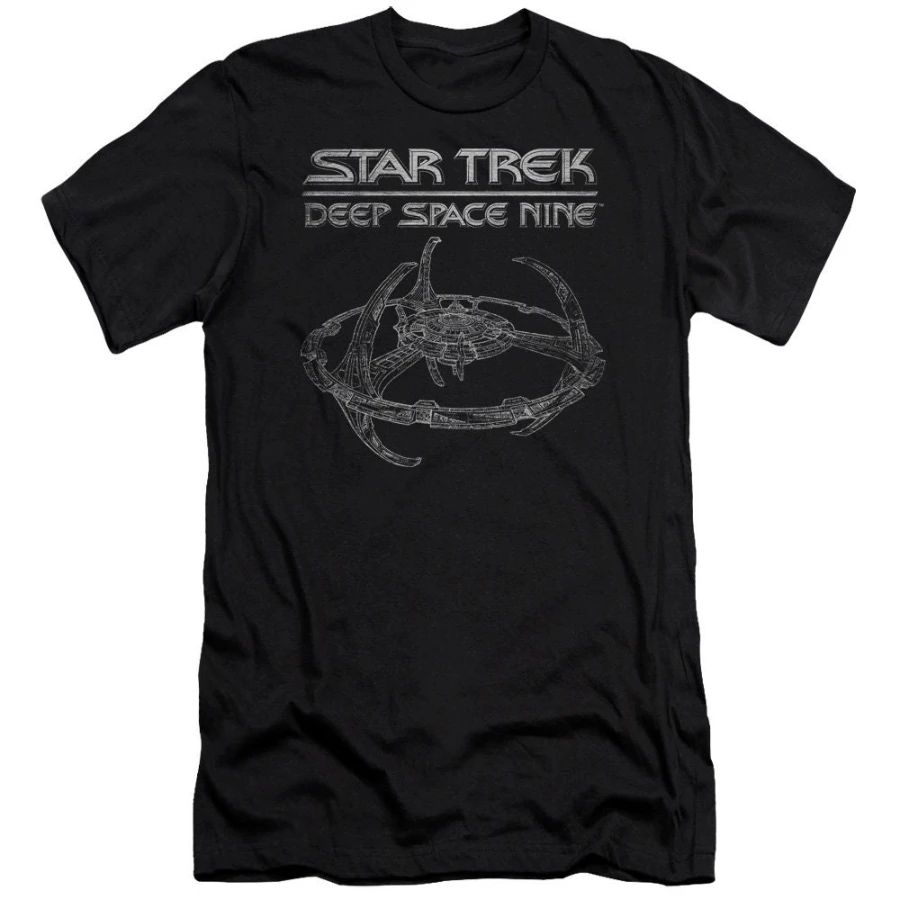 Star Trek Deep Space Station Nine Black Shirts Men Women Streetwear Oversized Loose Casual Summer