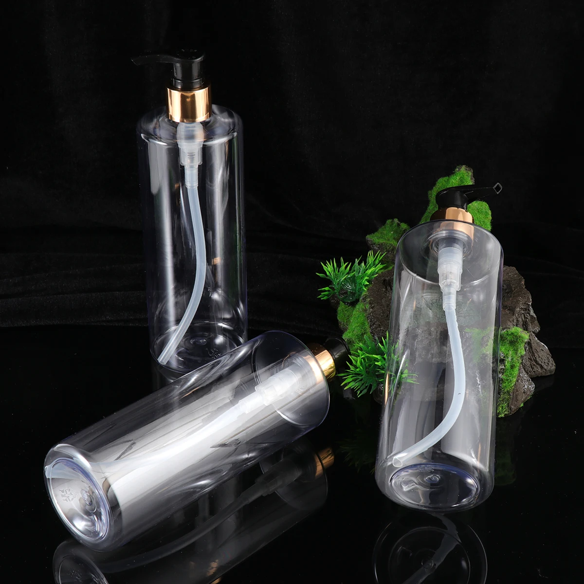 

6pcs 500Ml Empty Bottles Containers Toiletries Lotion Shampoo Refillable Reusable Portable Travel Friendly Hand