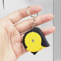 Retractable Ruler Tape Measure Keychain Mini Pocket Size Metric 1M Car Key Rings Accessories Women Men Sholesale Bulk Clasp