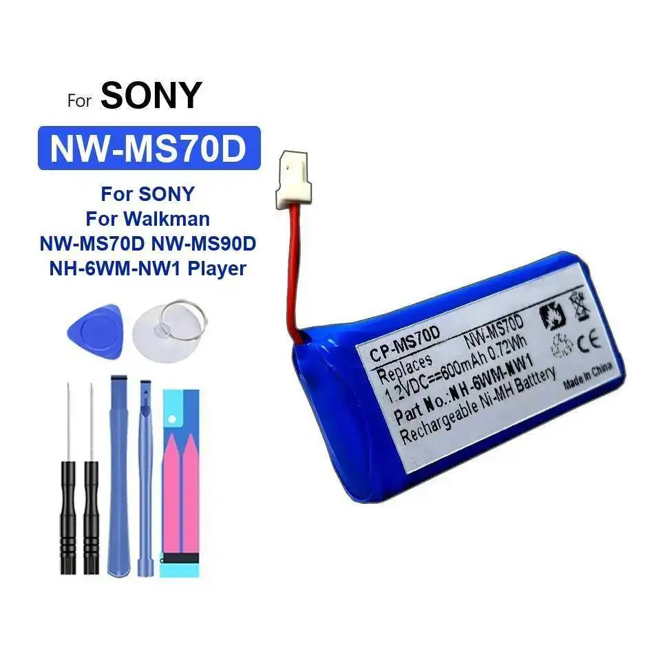 بطارية LIS1623HNPC لسوني وكمان 5-Wire NW-A35 NW-A45 NW-A46 NW-Ms70d NW-Ms90d NW-Wm1a NW-Wm1z Nwz-ZX1 600-2000Mah