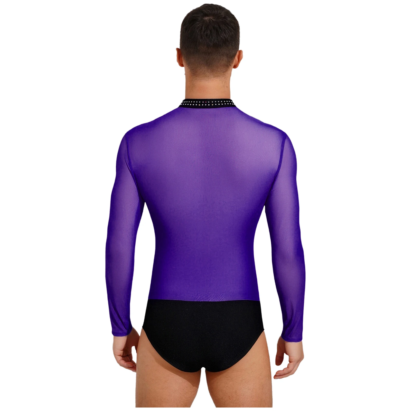 ชุดยิมนาสติกชาย ชุดฟิกเกอร์สเก็ต ชุดเต้นลาติน ชุดเต้นบอลรูม ชุดเต้นชาช่า ชุดรัดรูปสำหรับเต้น ประดับด้วยคริสตัลวิบวับ ชุดแทงโก้ รุมบ้า เสื้อบอดี้สูท