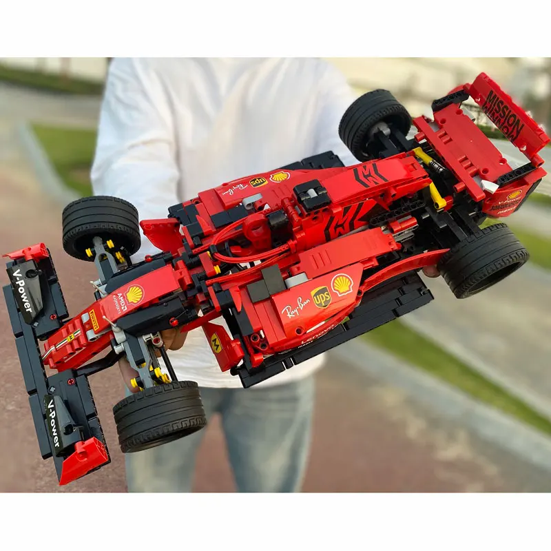 Technical F1 Sports Car Building Blocks Formula 1 Super Speed Racing Vehicle Model Or RC Bricks Toys Birthday Gift For Boyfriend