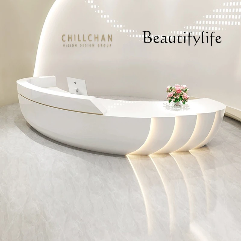 

R Unique Hotel Reception Desks Welcome Long European Organizers Desks Simple Company Best Mostrador De Tienda Trendy Furniture