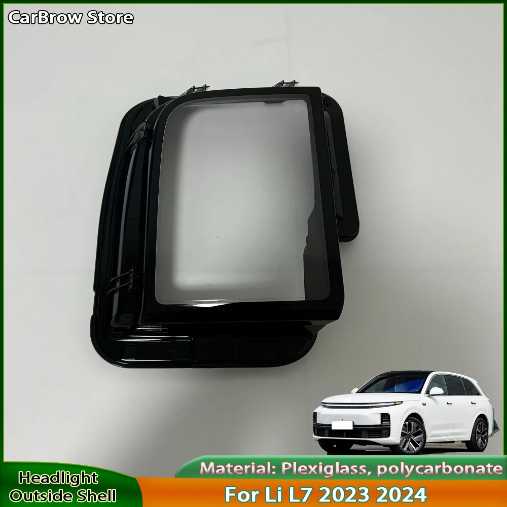 

Маска в виде ракушки фары, прозрачный абажур, линза для Li L7 2023 2024, крышка фары из плексигласа, автозапчасти