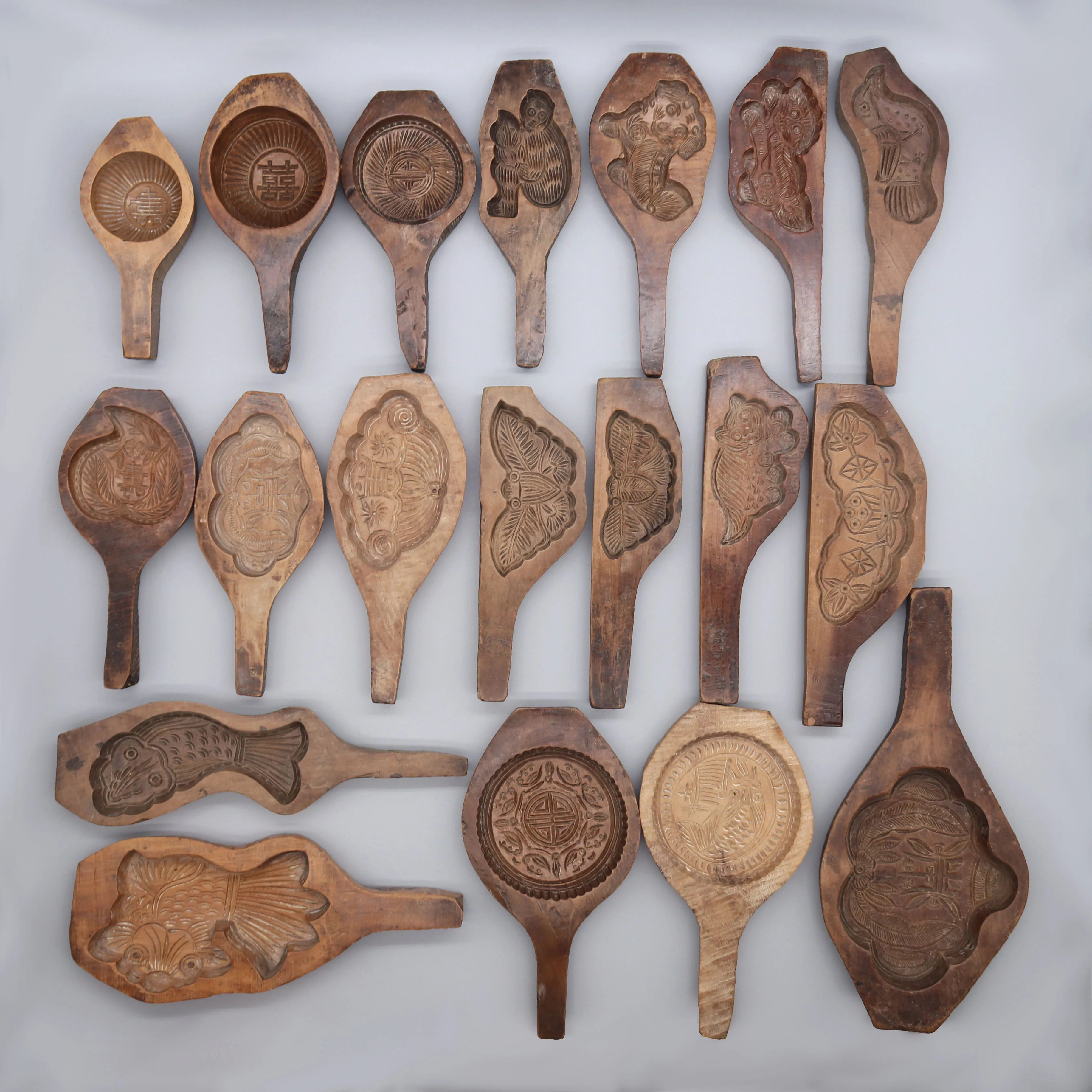 Old Moon Cake Mould, Wood Mould, Table Accessory