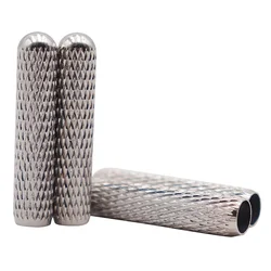 20PCS Tips For Laces Replacement Head Of Shoestrings Silver Plating Bullet Aglets Round Shoes Accessories For Shoelaces DIY