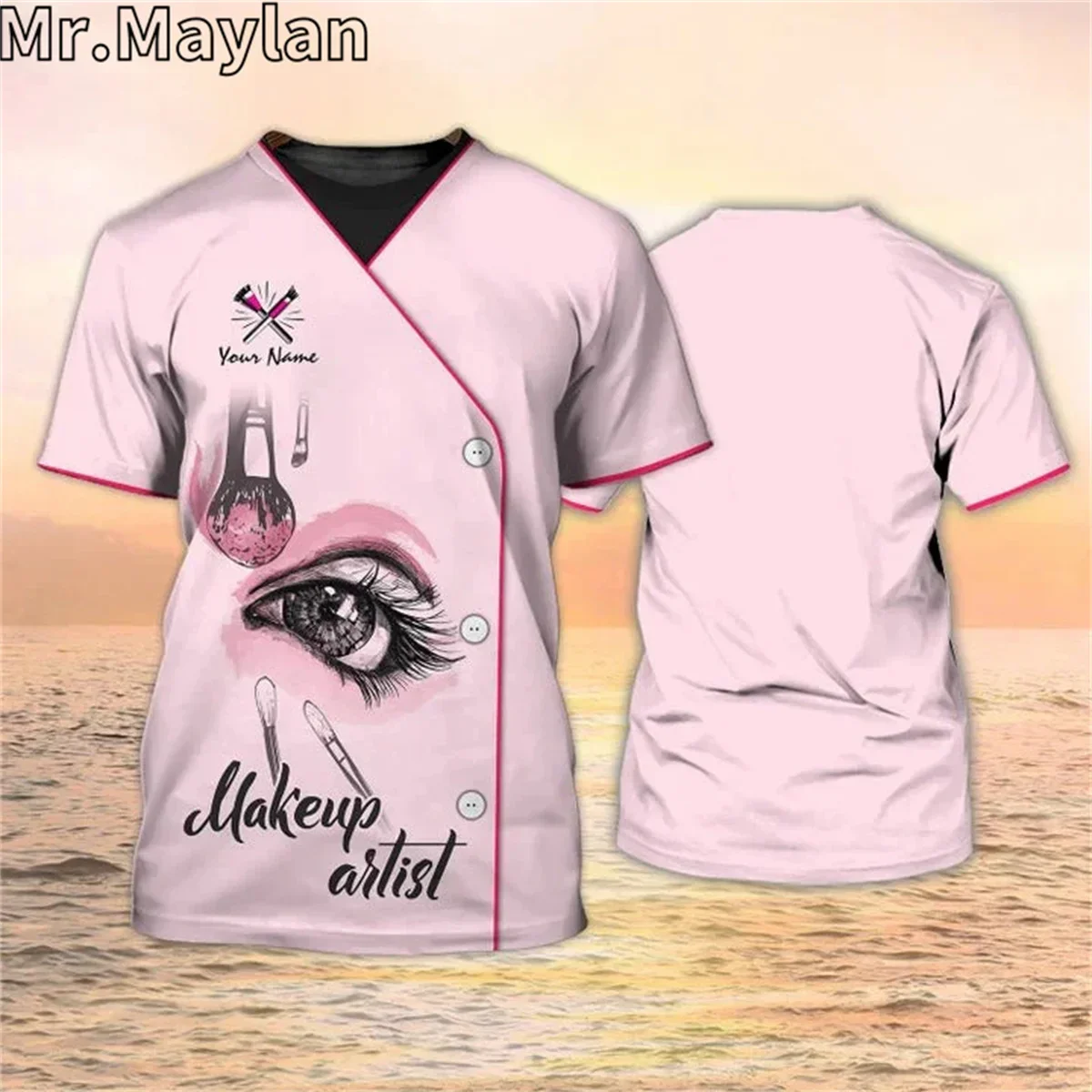 3D Brow Specialis Personalized Tshirt Eyebrow Custom Shirts Brow Lashes Apparel Gift For Women Make Up T shirt Street Unisex Tee