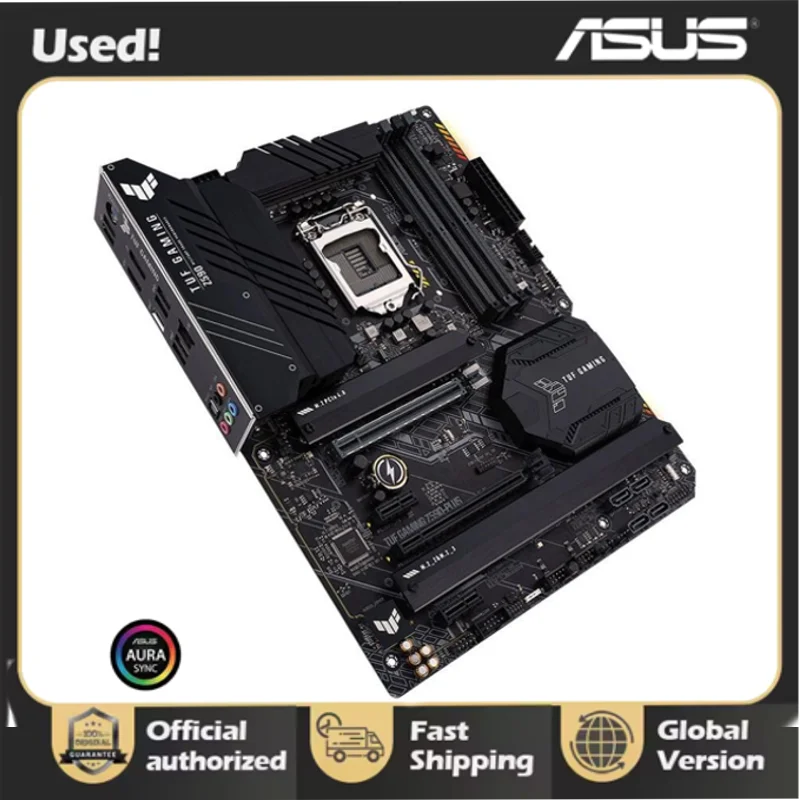 Asus TUF GAMING Z590-PLUS Original Desktop Z590 DDR4 PCI-E4.0 Motherboard LGA 1200 Support i9 11900K 11th