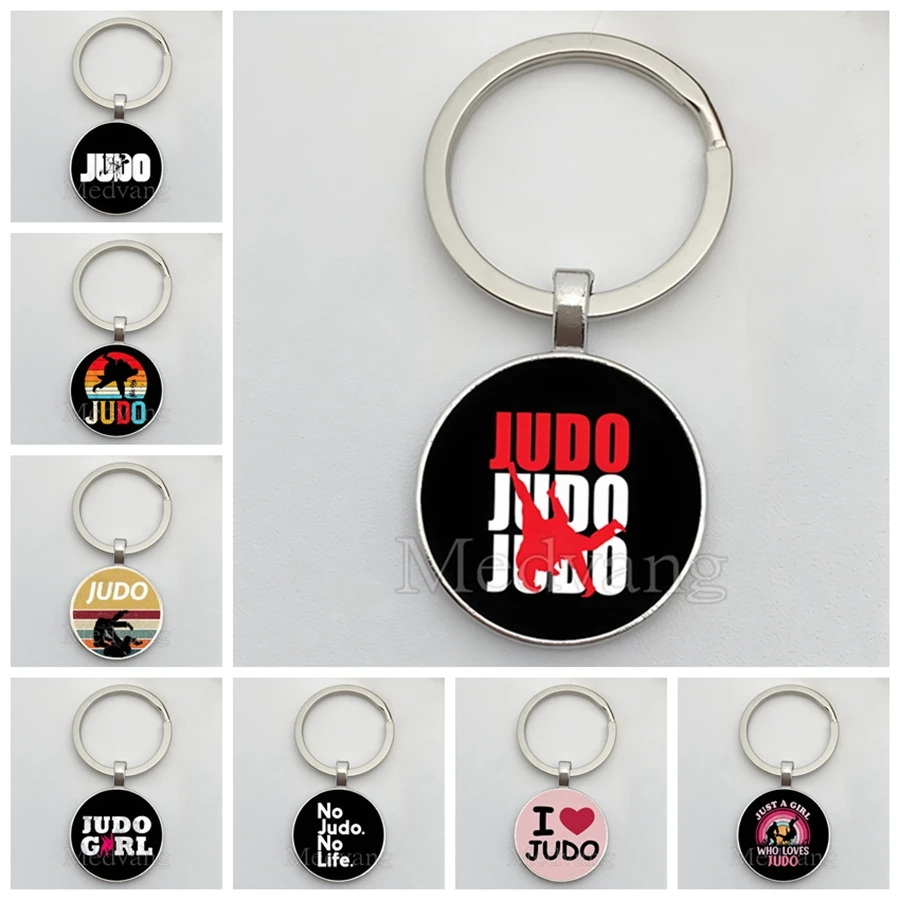 1pc judô padrão chaveiro entusiasta de judô chave do carro e mochila pingente presente masculino e feminino atacado