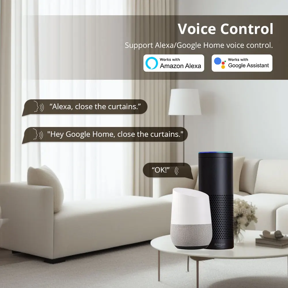 Zemismart Zigbee 3.0 Smart Curtain Track Funziona con Tuya Zigbee Hub SmartThings Alexa Google Home Assistant Tende elettriche