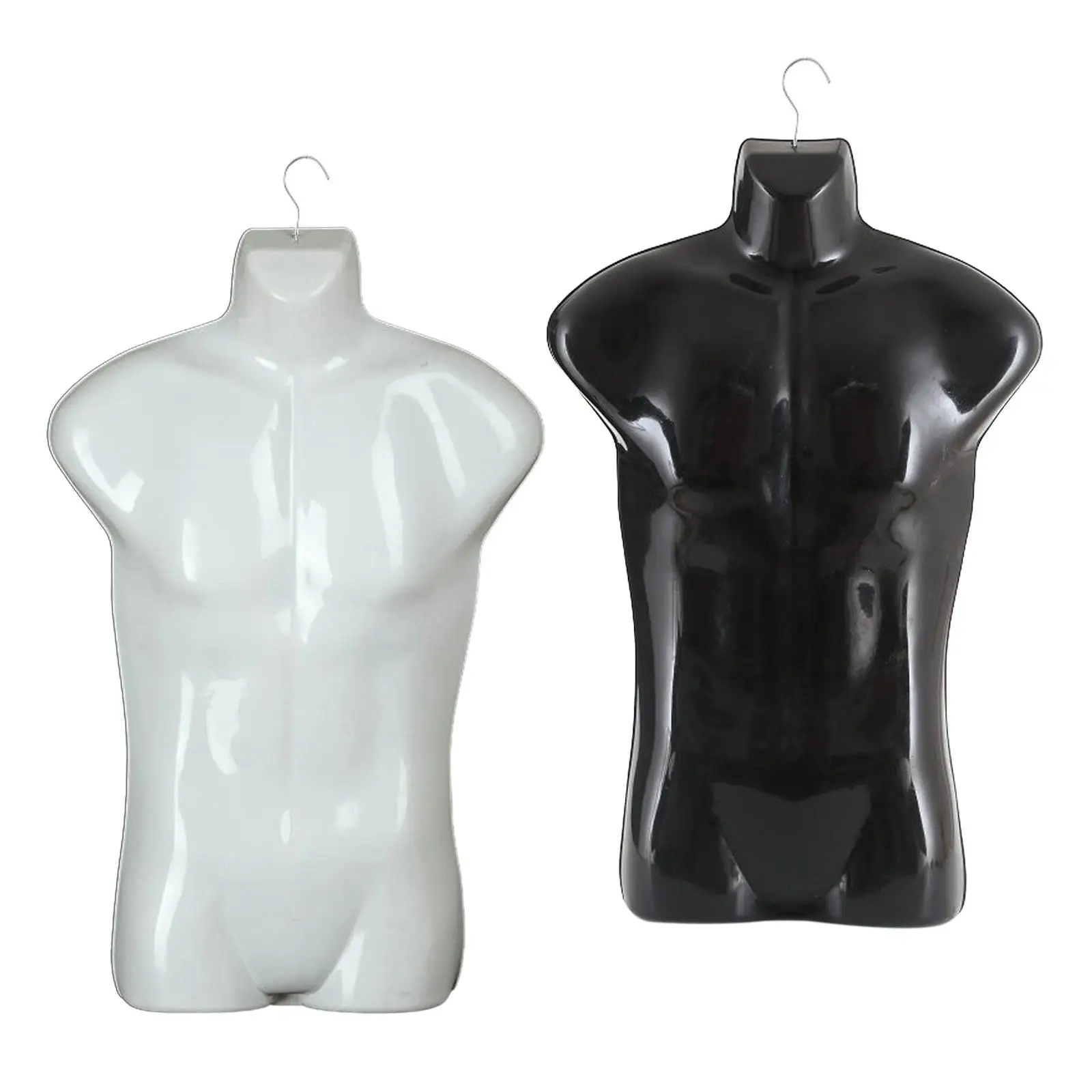 Male Mannequin Hanger Fashion Stand Torso Dress Form for Shows Window Retail