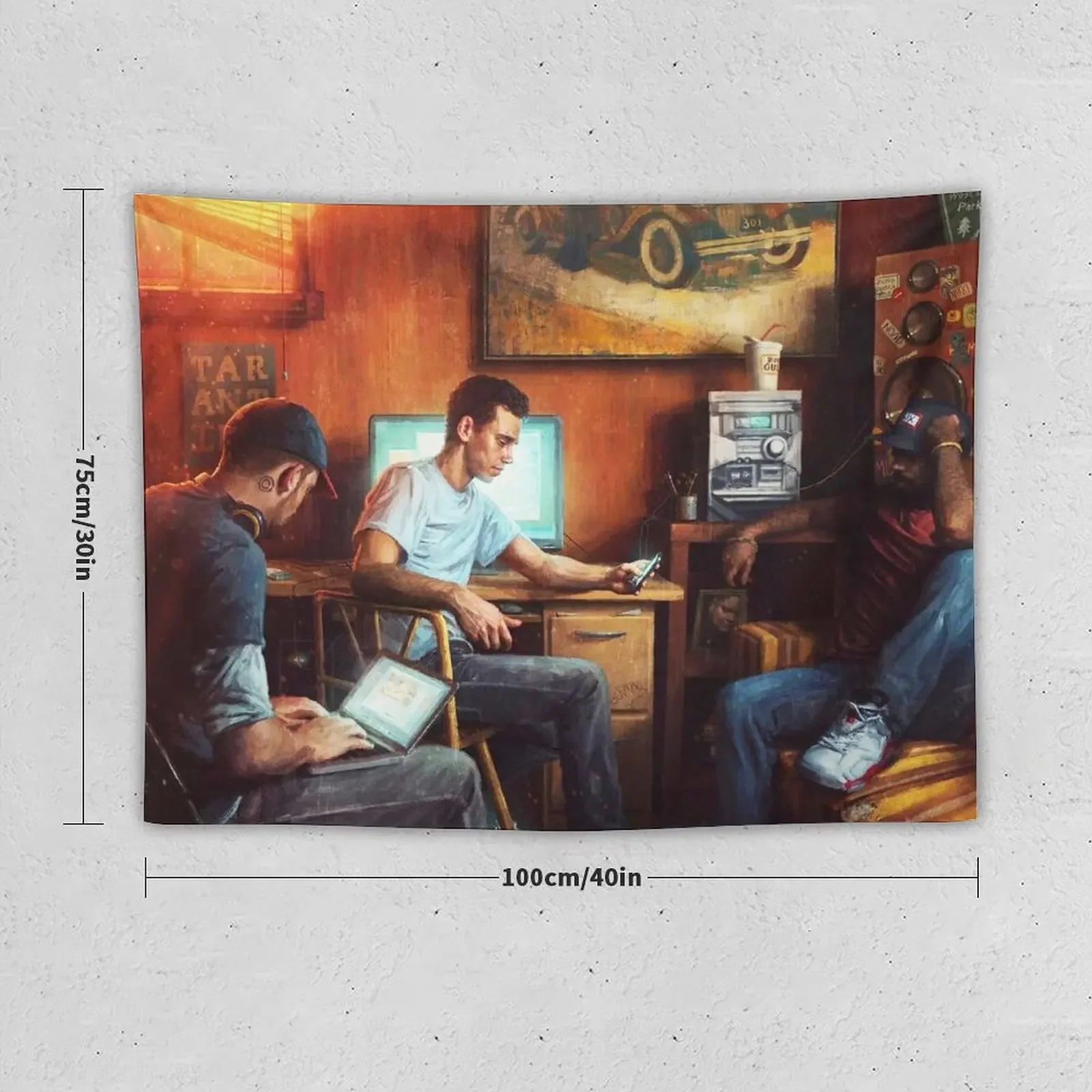 logic - under pressure 2021 siangminngu Tapestry Carpet On The Wall Things To The Room Tapestry