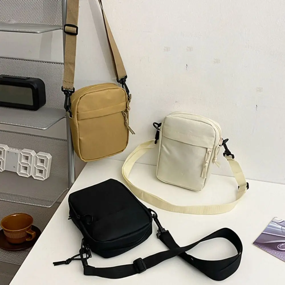 

Casual Oxford Men Shoulder Bag Square Korean Style Canvas Crossbody Bag Coin Purse All-match Simple Phone Bag Boys