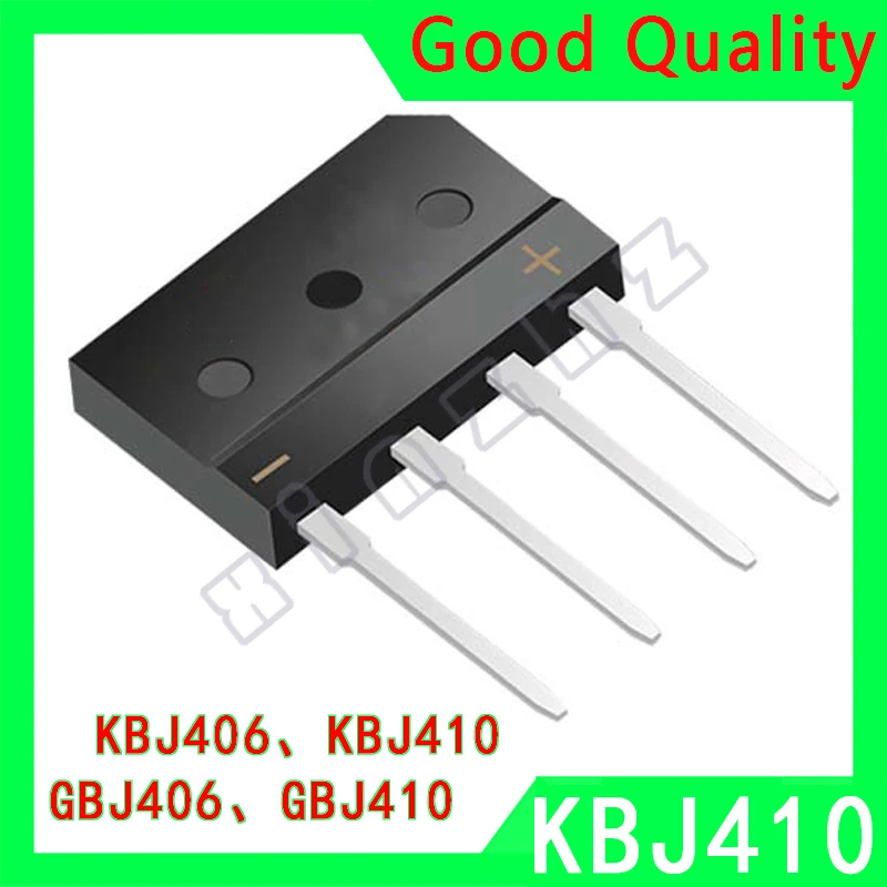 5PCS KBJ410 KBJ406 GBJ410 GBJ406 100% New Single-Phase Bridge Rectifiers 4A1000V