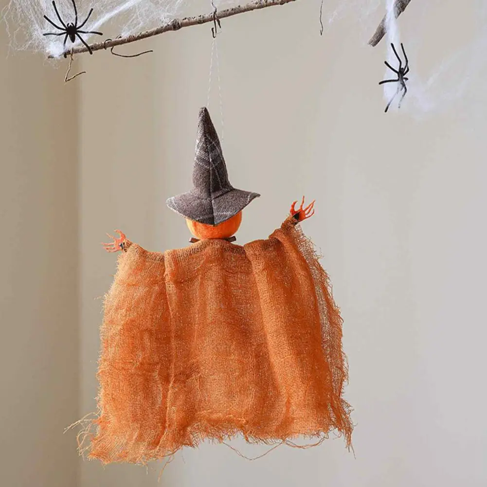 Lightweight Witch Figurine for Parties Halloween Witch Doll Ornaments Spooky Cat Pumpkin Decorations Hanging Witch Doll for Tree
